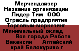 Мерчендайзер › Название организации ­ Лидер Тим, ООО › Отрасль предприятия ­ Торговый маркетинг › Минимальный оклад ­ 23 000 - Все города Работа » Вакансии   . Алтайский край,Белокуриха г.